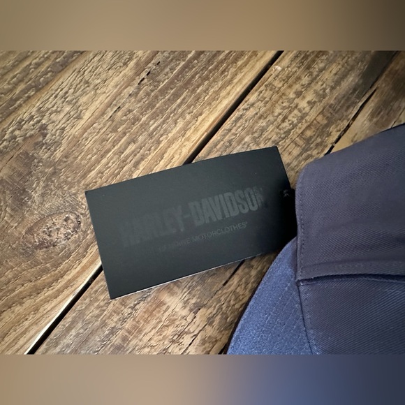 Harley Davidson Size 7 3/8 (L) Fitted Woven Adult BB Cap Hat Brand New - Picture 2 of 8